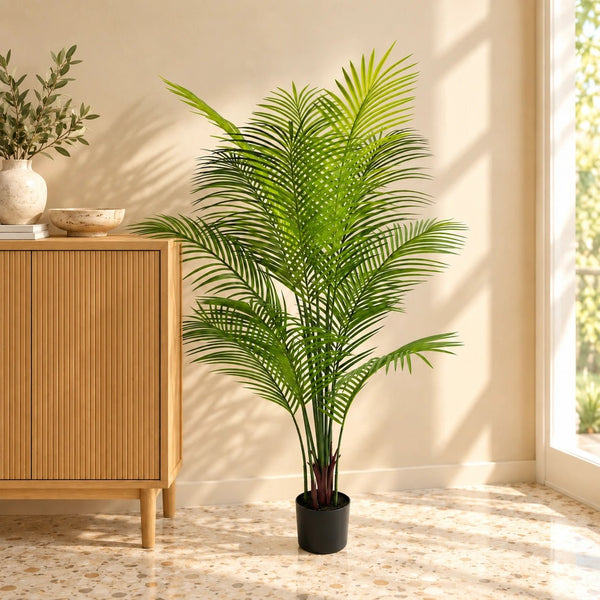 Artificial Areca Palm Tree 120cm – Realistic Tropical Faux Plant — gallery image 6