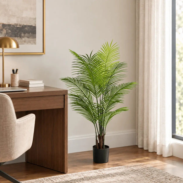 Artificial Areca Palm Tree 120cm – Realistic Tropical Faux Plant — gallery image 4