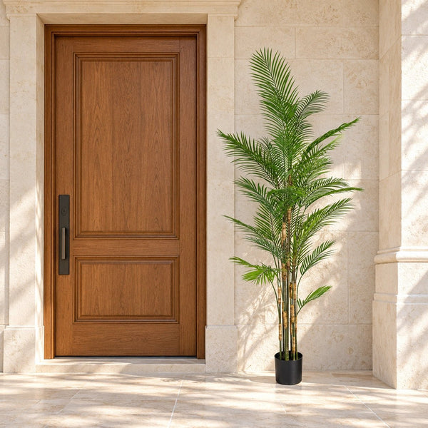 Artificial Areca Palm Tree 210cm - UV Protected Tropical Plant — gallery image 6