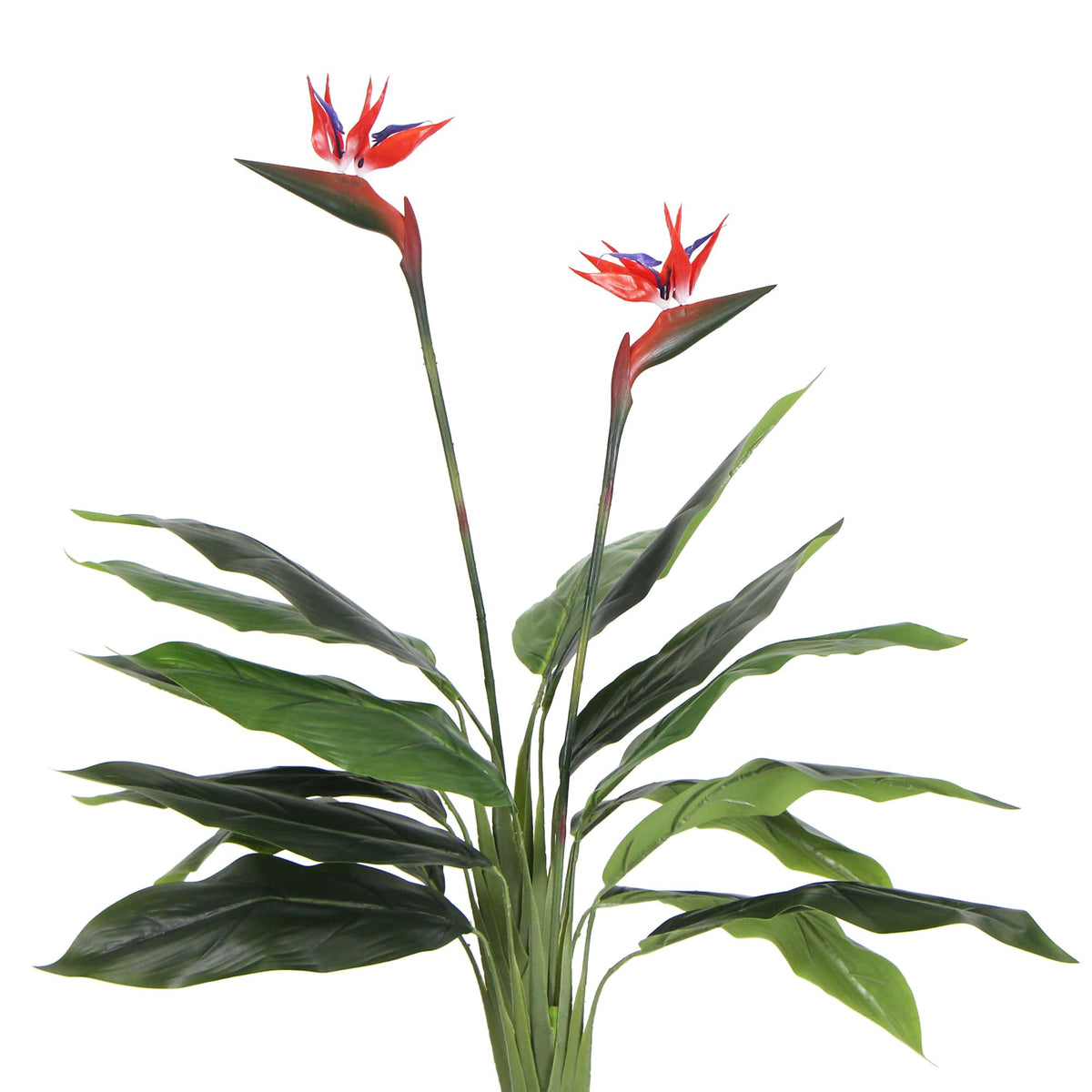 Artificial Bird Of Paradise Plant 110cm (Red Flowers) - Designer Vertical Gardens Artificial Trees Flowering plants