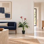 Artificial Bird Of Paradise Plant 110cm (Red Flowers) - Designer Vertical Gardens Artificial Trees Flowering plants