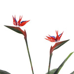 Artificial Bird Of Paradise Plant 110cm (Red Flowers) - Designer Vertical Gardens Artificial Trees Flowering plants