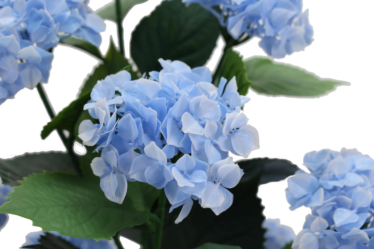 Artificial Blue Hydrangea Tree 90cm - UV Resistant Premium Flowering Plant - Designer Vertical Gardens Artificial Trees Flowering plants