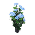 Artificial Blue Hydrangea Tree 90cm - UV Resistant Premium Flowering Plant - Designer Vertical Gardens Artificial Trees Flowering plants