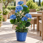 Artificial Blue Hydrangea Tree 90cm - UV Resistant Premium Flowering Plant - Designer Vertical Gardens Artificial Trees Flowering plants