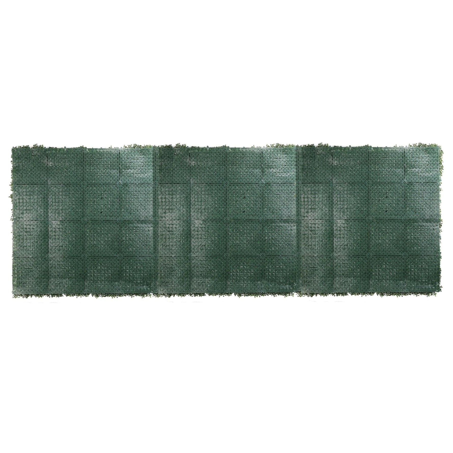 Green textured rug on a white background