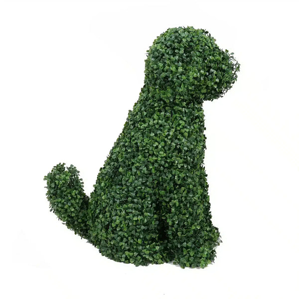 Artificial Boxwood Topiary Dog 60cm UV Resistant — gallery image 8