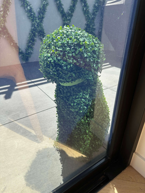 Artificial Boxwood Topiary Dog 60cm UV Resistant