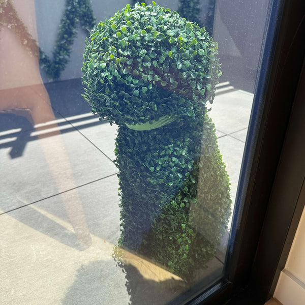 Artificial Boxwood Topiary Dog 60cm UV Resistant - image 4