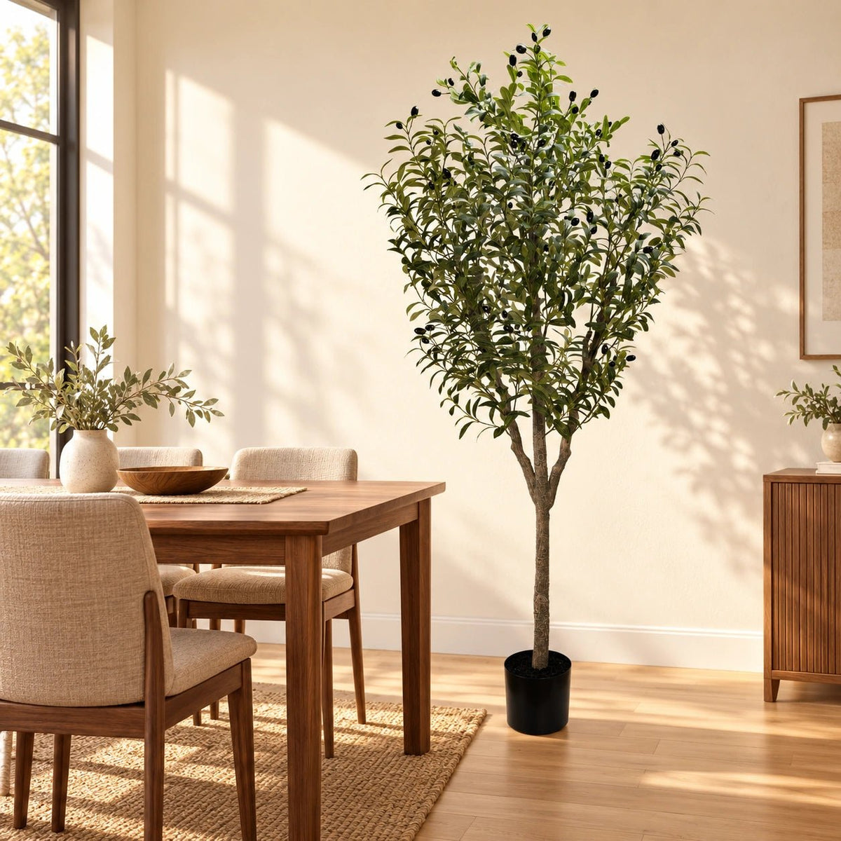 Artificial Bushy Olive Tree With Olives 180cm - Designer Vertical Gardens artificial garden wall plants artificial green wall australia