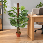 Artificial Calathea Plant 110cm in Pot - Premium Striped Foliage for Home & Office - Designer Vertical Gardens artificial calathea Artificial Trees