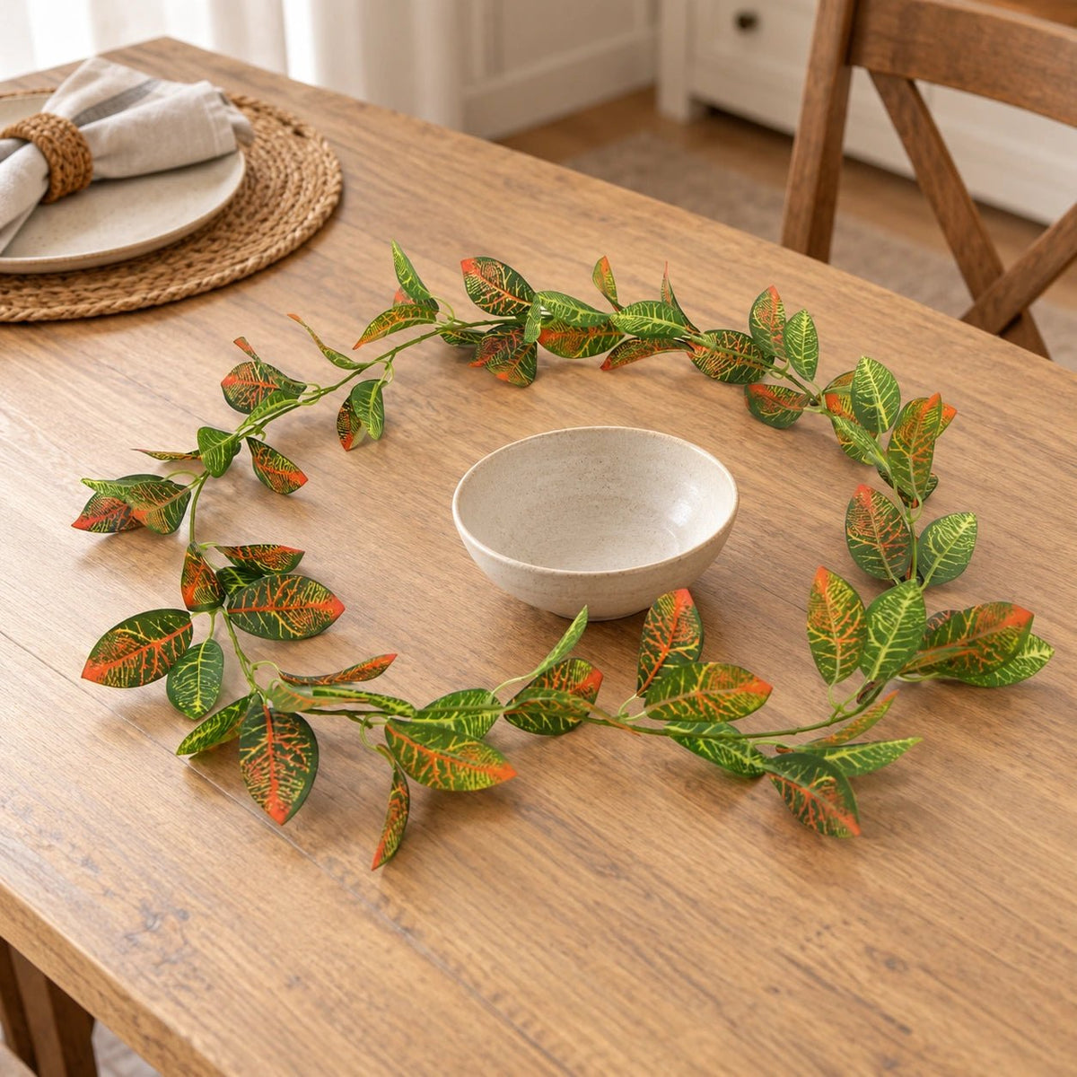 Artificial Croton Vine / Hanging Garland 180cm - Designer Vertical Gardens hanging garland hanging plants