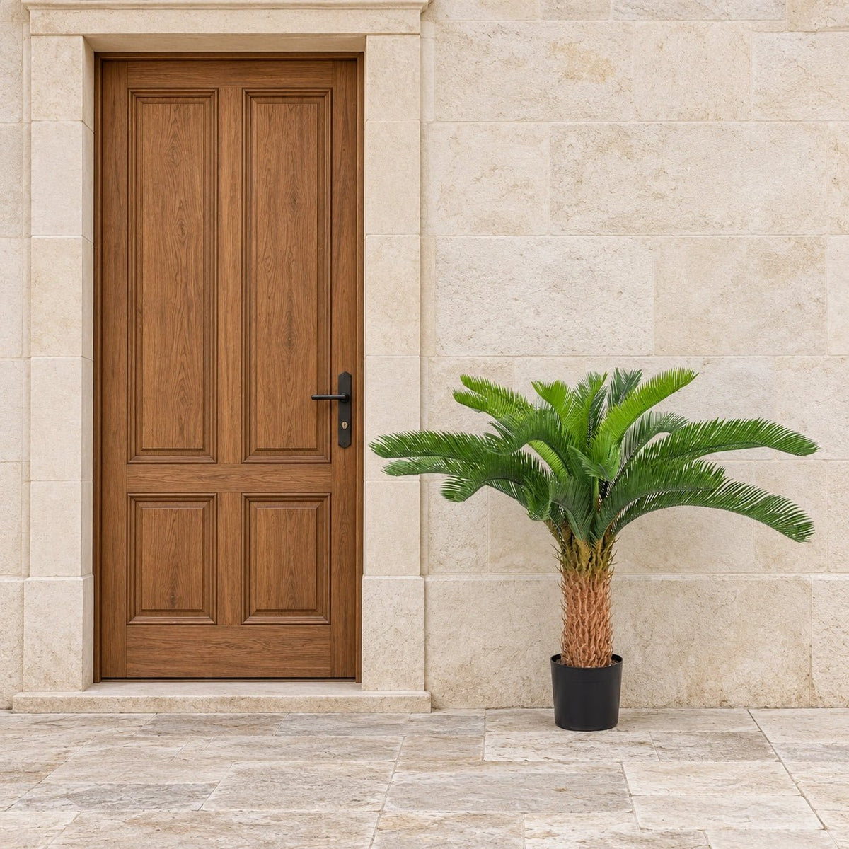 Artificial Cycas / Cycad Palm Tree 105cm UV Resistant - Designer Vertical Gardens Artificial Trees Artificial Trees for Balconies