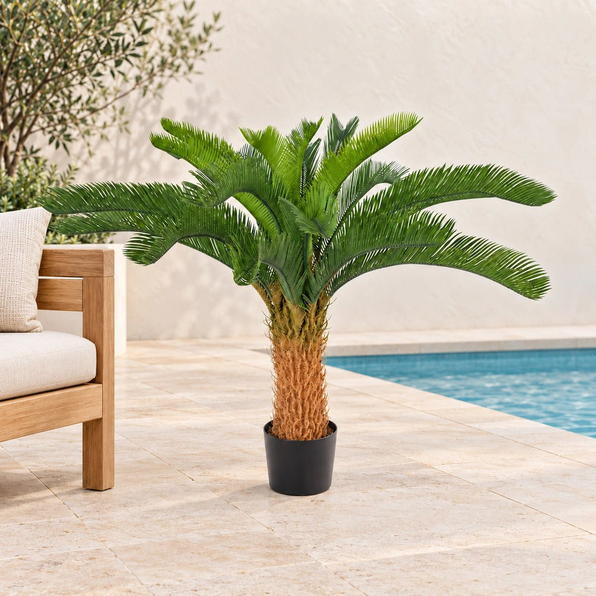 Artificial Cycas / Cycad Palm Tree 105cm UV Resistant - Designer Vertical Gardens Artificial Trees Artificial Trees for Balconies