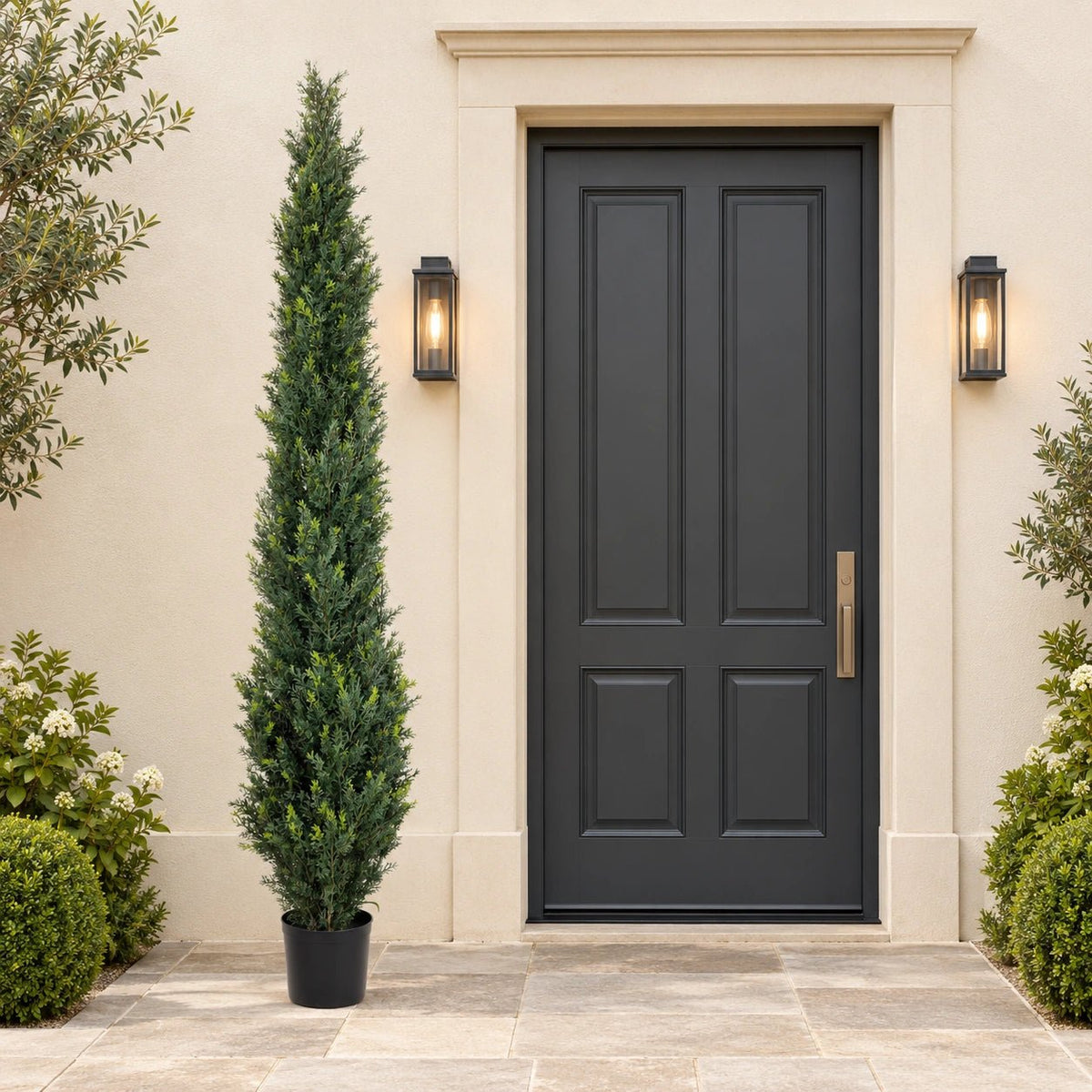 Artificial Cypress Pine Tree UV Resistant 2.1M - Designer Vertical Gardens artificial hedges sydney Artificial Trees