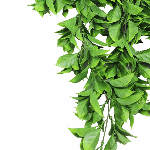 Artificial Dense Hanging Flowering Pothos Bush Vivid Green UV Resistant and Fire Rated 27cm x 72cm — gallery image 3