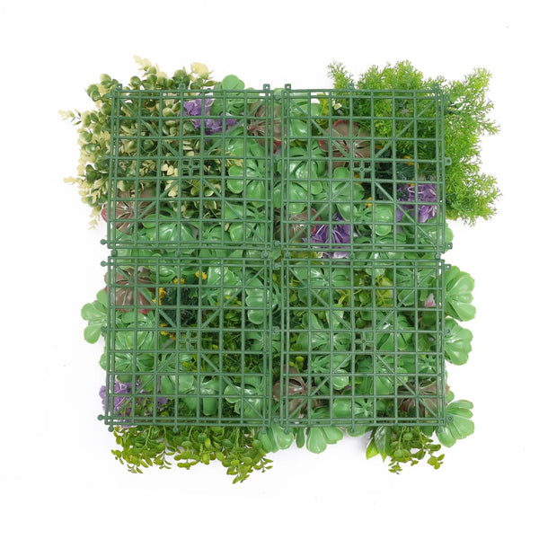 Artificial Dense Succulent Vertical Garden Panel – UV Resistant (50cm x 50cm)