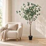 Artificial Eucalyptus Tree (Red Box Eucalyptus Polyanthemos) 150cm - Designer Vertical Gardens Articial Trees Artificial Trees