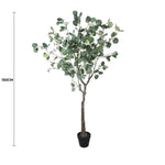 Artificial Eucalyptus Tree (Red Box Eucalyptus Polyanthemos) 150cm - Designer Vertical Gardens Articial Trees Artificial Trees