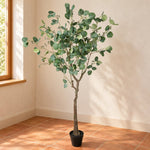Artificial Eucalyptus Tree (Red Box Eucalyptus Polyanthemos) 150cm - Designer Vertical Gardens Articial Trees Artificial Trees