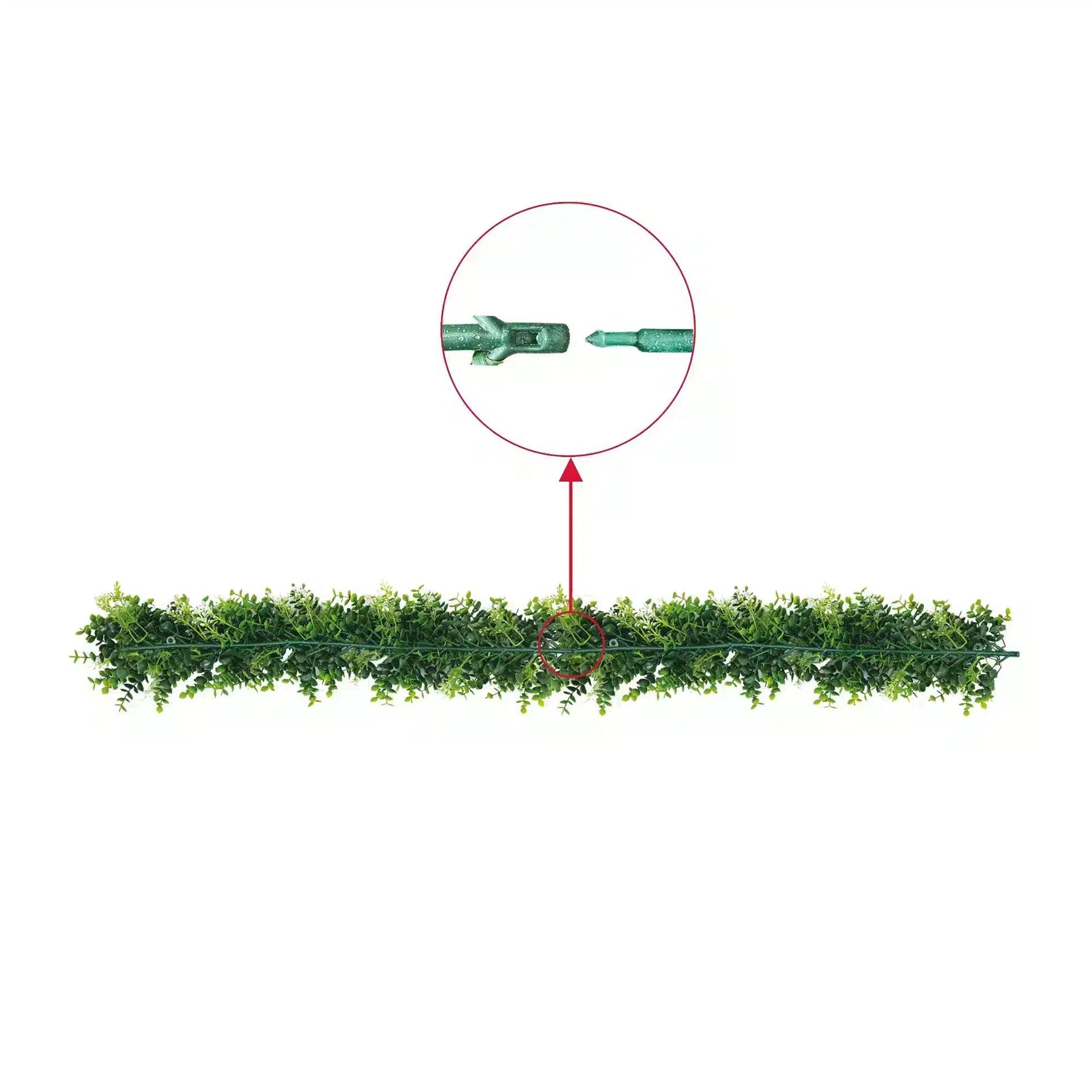 Artificial Extendable Hanging Flowering White Eucalyptus Vine UV Resistant 55cm - Designer Vertical Gardens artificial hanging ferns hanging garland