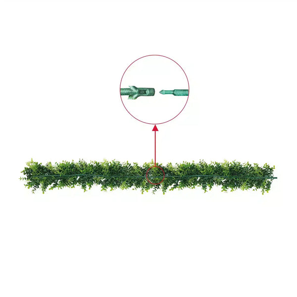Artificial Extendable Hanging Flowering White Eucalyptus Vine UV Resistant 55cm — gallery image 5