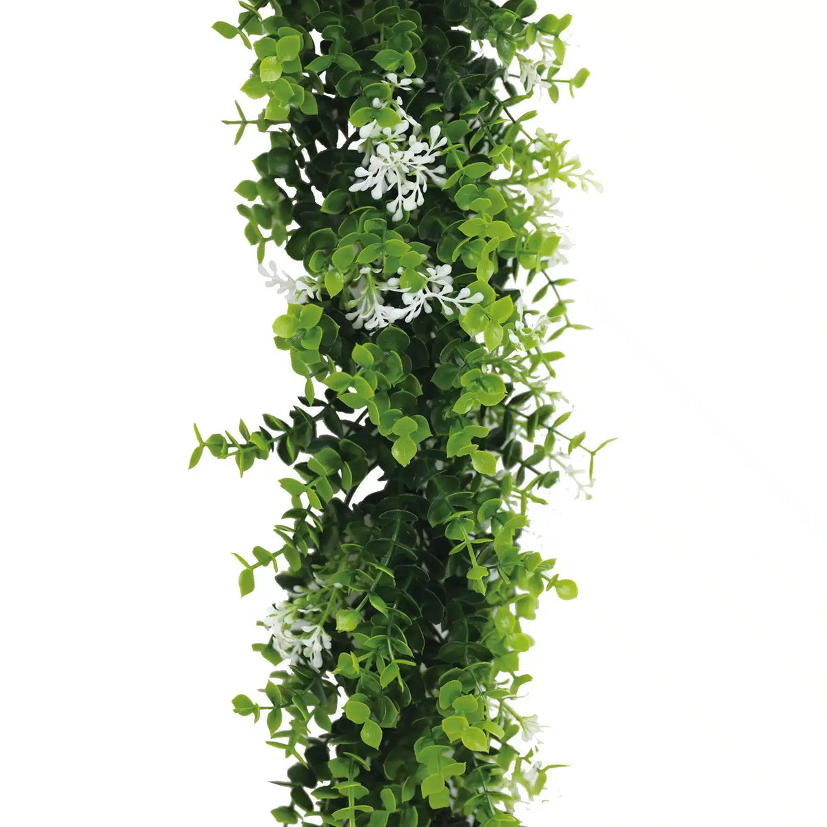 Artificial Extendable Hanging Flowering White Eucalyptus Vine UV Resistant 55cm — gallery image
