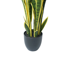 Artificial (faux) Mother in Law Tongue / Yellow Tongue Snake Plant UV Resistant 100CM