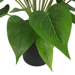 Artificial Flowering White & Orange Peace Lily / Calla Lily Plant 50cm - Designer Vertical Gardens artificial garden wall plants artificial green wall sydney