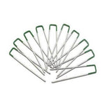 Artificial Grass Roll Pegs / Fake Grass Galvanized Metal Pegs With Green Top 10 Pieces - Designer Vertical Gardens artificial green wall installation Installation Equipment