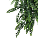 Artificial Hanging Boston Fern Garland – UV Resistant & Fire Rated (27cm x 84cm) - Designer Vertical Gardens artificial hanging ferns hanging fern