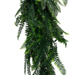 Artificial Hanging Boston Fern Garland – UV Resistant & Fire Rated (27cm x 84cm) - Designer Vertical Gardens artificial hanging ferns hanging fern