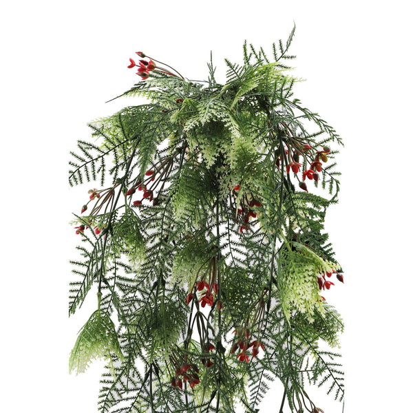 Artificial Hanging Christmas Myrtle And Flowering Holly UV Resistant 78cm