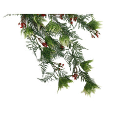 Artificial Hanging Christmas Myrtle And Flowering Holly UV Resistant 78cm