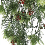 Artificial Hanging Christmas Myrtle And Flowering Holly UV Resistant 78cm - Designer Vertical Gardens artificial flower backdrop Artificial flower bouquet