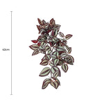 Artificial Hanging / Draping Burgundy Tradescantia Zebrina 42cm - Designer Vertical Gardens artificial hanging basket artificial hanging ferns