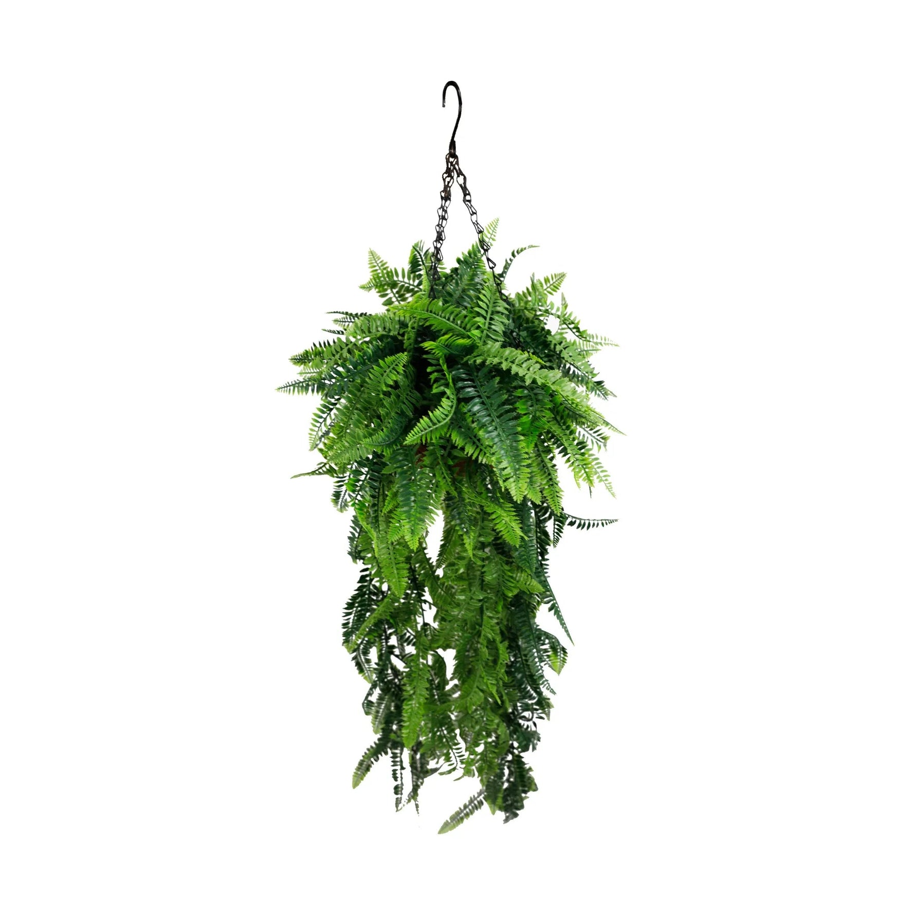 Artificial Hanging Fern Display – UV Resistant (45cm x 125cm) - Designer Vertical Gardens artificial hanging ferns Artificial Trees