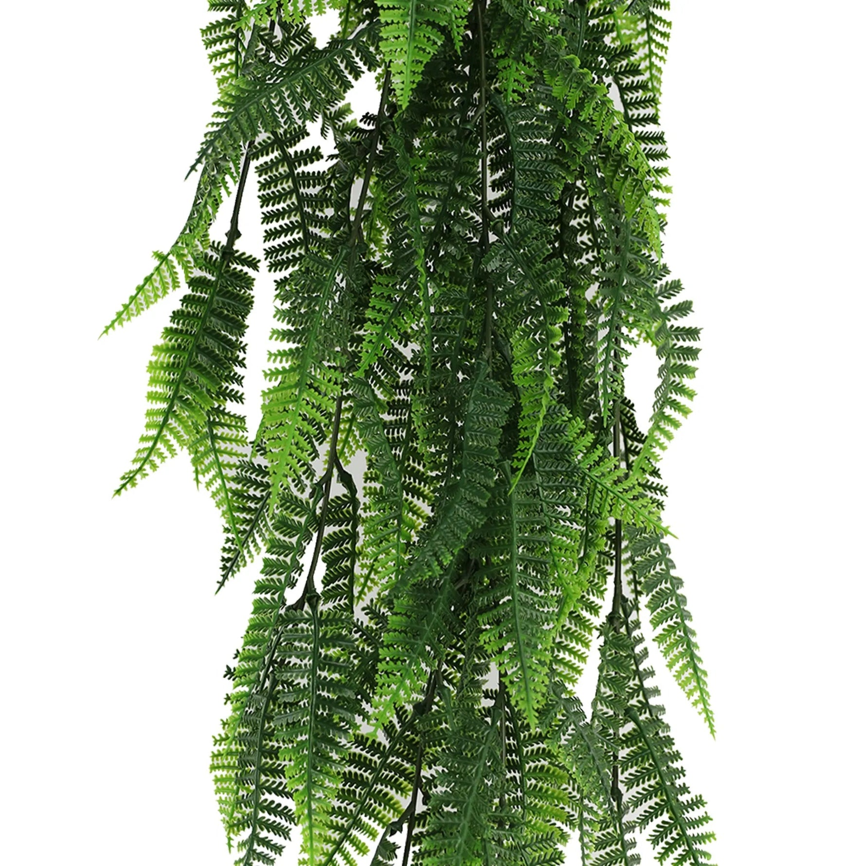 Artificial Hanging Fern Garland – UV Resistant & Fire Rated (18cm x 76cm) - Designer Vertical Gardens artificial hanging ferns hanging fern