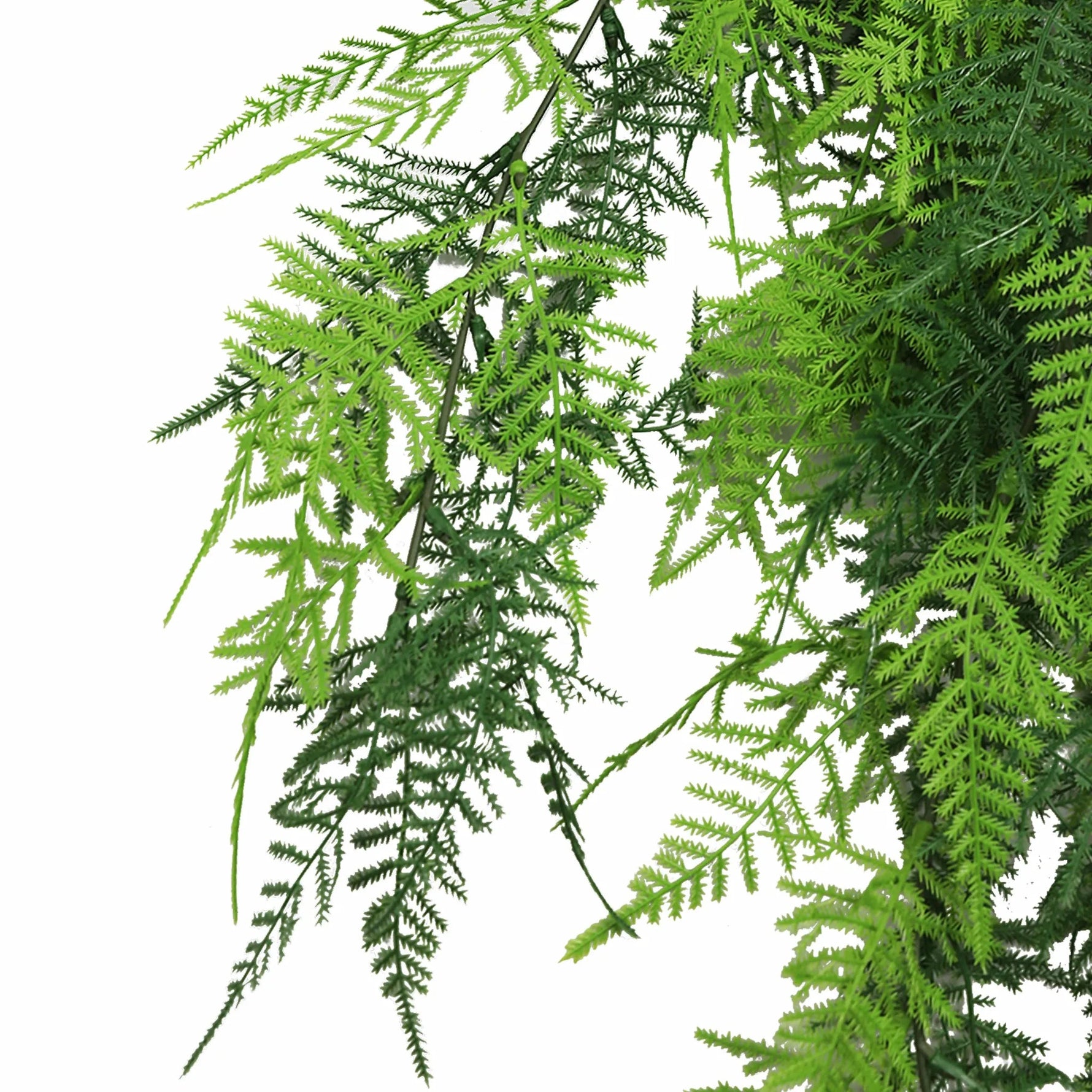 Artificial Hanging Lace Fern Garland – UV Resistant & Fire Rated (15cm x 76cm) - Designer Vertical Gardens artificial hanging ferns hanging fern