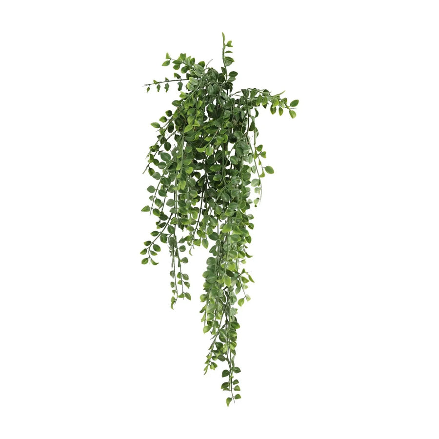 Artificial Hanging Pearls Garland – Dark Green (20cm x 79cm, UV Resistant & Fire Rated)