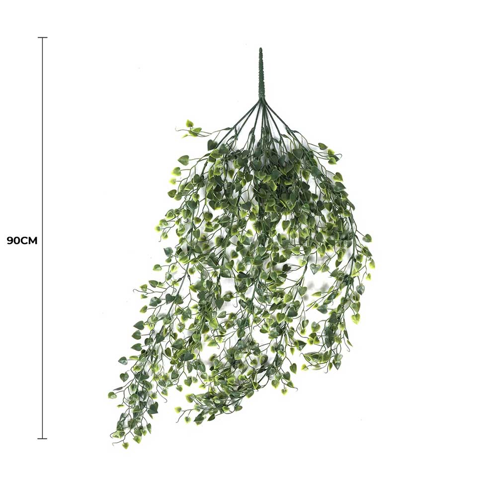 Artificial Hanging Plant (Heart Leaf) UV Resistant 90cm — gallery image