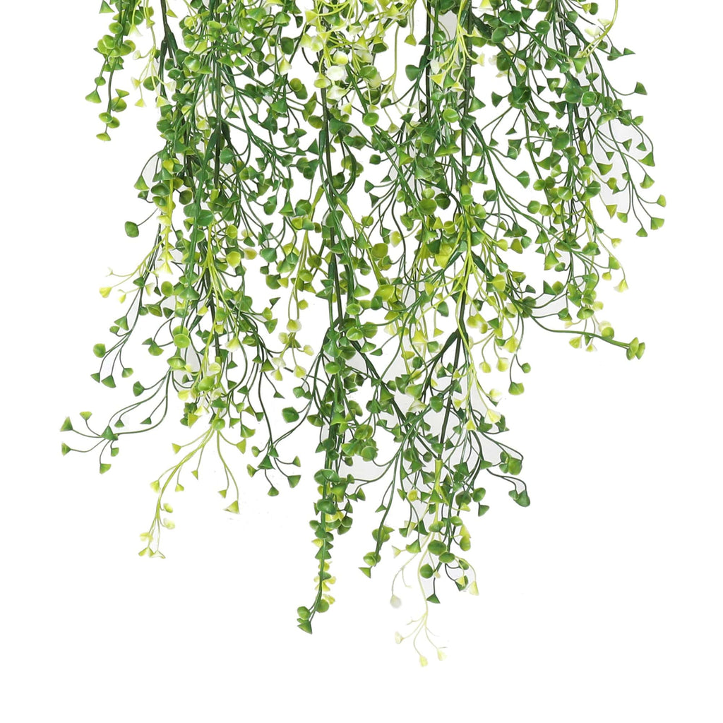 Artificial Hanging Plant (Mixed Green String of Pearls) UV Resistant 90cm — UV resistant artificial plant