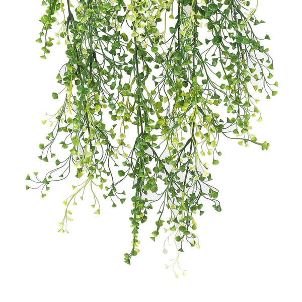 Artificial Hanging Plant (Mixed Green String of Pearls) UV Resistant 90cm — gallery image 3