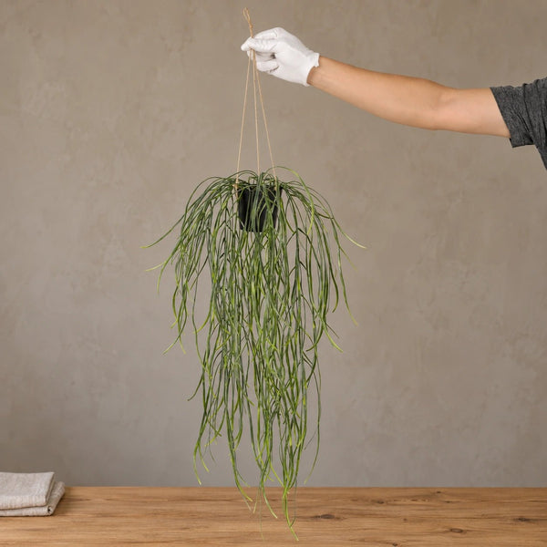 Artificial Hanging Potted Plant (Willow Leaf) 66cm UV Resistant — gallery image 5