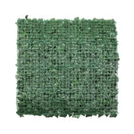 Green gabion mesh on a white background