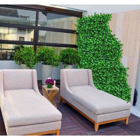 Artificial Ivy Hedge Panel Fake Vertical Garden 1m x 1m (Indoor or Outdoor) UV Resistant - Designer Vertical Gardens artificial garden wall plants artificial green wall australia