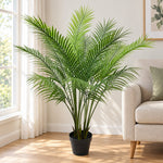 Artificial Modern Bushy Areca Fern Tree 120cm - Designer Vertical Gardens Artificial Trees Bamboos and Palm