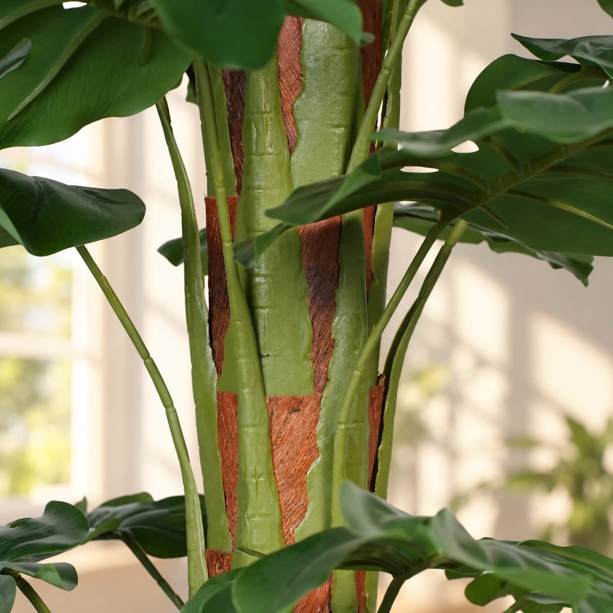 Artificial Monstera Plant 145cm - Premium Split Leaf with Textured Trunk - Designer Vertical Gardens Artificial Shrubs and Small plants Artificial Trees
