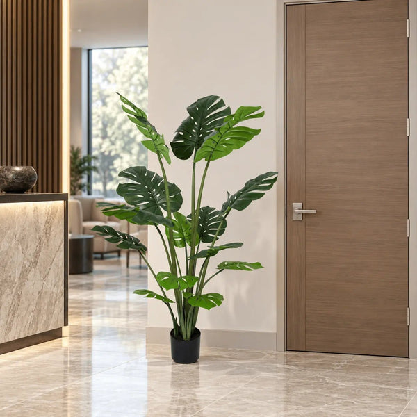 Artificial Monstera Tree 150cm - Premium Potted Split Leaf Plant — gallery image 13