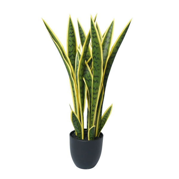 Artificial Mother in Law Tongue / Yellow Tongue Sansevieria UV Resistant 60CM - image 1